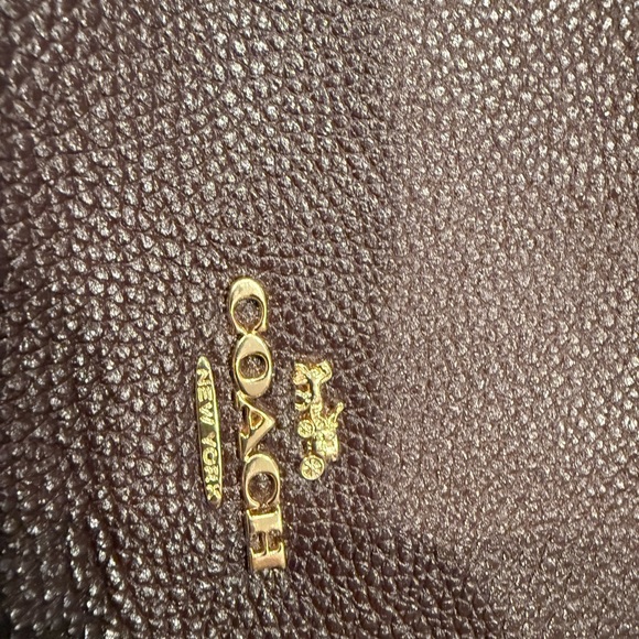 Coach Dark Brown Leather Shoulder Bag - Picture 10 of 16